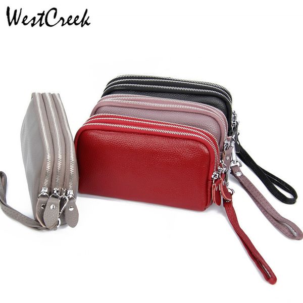westcreek genuine leather women wallet large capacity three layers zipper cellphone pouch coin purse female wrist bag clutch
westcreek genuine leather women wallet large capacity three layers zipper cellphone pouch coin purse female wrist bag clutch