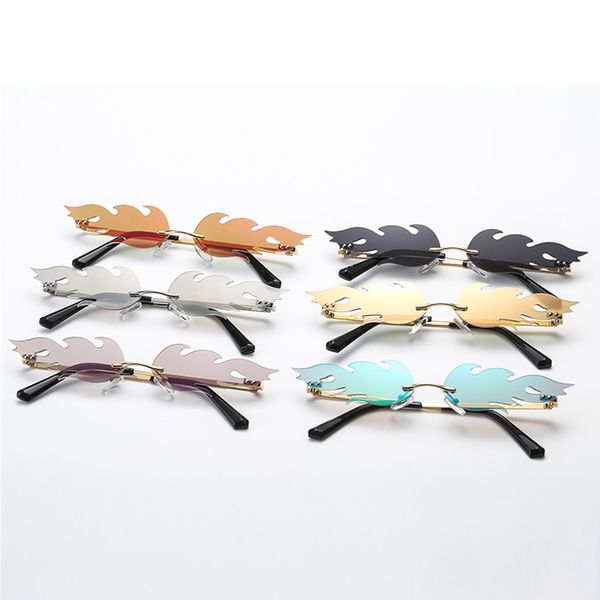 men luxury fire flame rimless wave women sun glasses uv 400 black eyewear trending narrow sunglasses fashion
men luxury fire flame rimless wave women sun glasses uv 400 black eyewear trending narrow sunglasses fashion