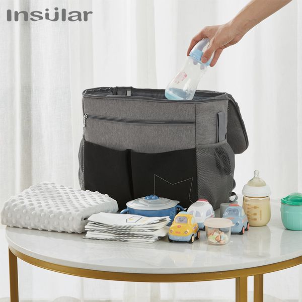 insular diaper bags baby bag waterproof multifunctional large-capacity shoulder mummy bag backpack for a stroller 201021
insular diaper bags baby bag waterproof multifunctional large-capacity shoulder mummy bag backpack for a stroller 201021