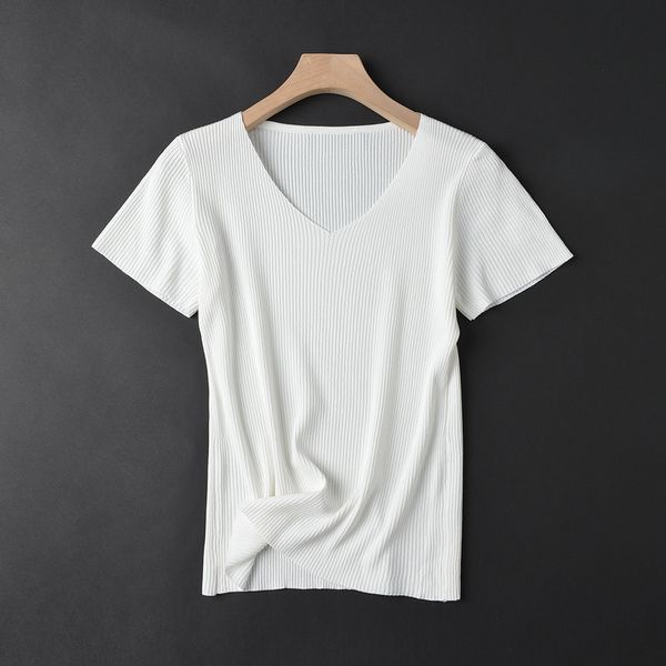 2021 new short sleeve women summer basic knit t o-neck loose bling t-shirt solid shiny tee shirt female pullover n56r, White
2021 new short sleeve women summer basic knit t o-neck loose bling t-shirt solid shiny tee shirt female pullover n56r, White