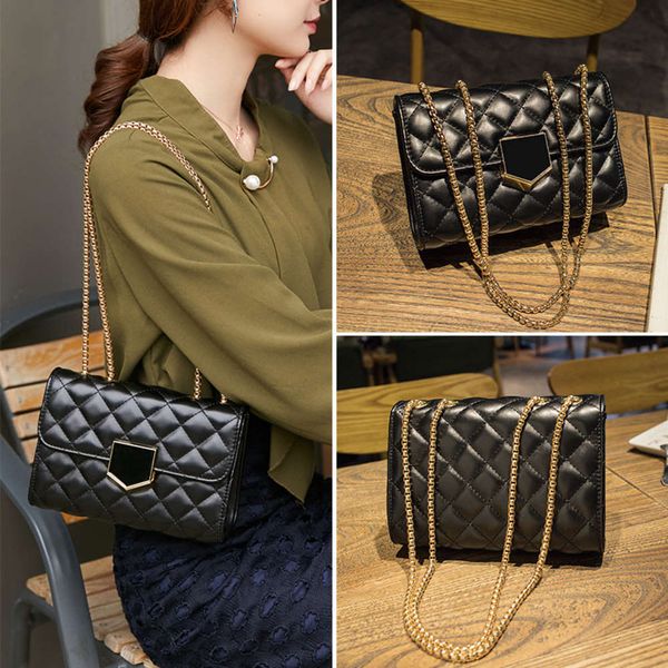 luxurys designers women's 2021 new korean fashion lingge chain small square versatile soft leather lock single shoulder messenger bag
luxurys designers women's 2021 new korean fashion lingge chain small square versatile soft leather lock single shoulder messenger bag