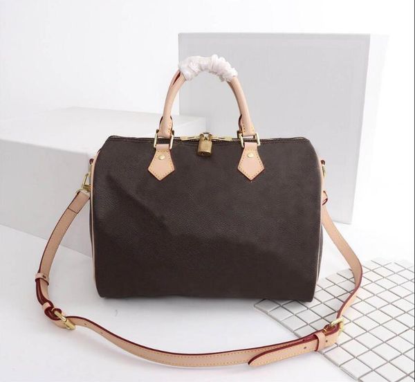 2020 fashion 100% genuine leather speedy handbag medium tote 25/30/35cm shoulder bag classic canvas shopping bag traveling bag 40391
2020 fashion 100% genuine leather speedy handbag medium tote 25/30/35cm shoulder bag classic canvas shopping bag traveling bag 40391