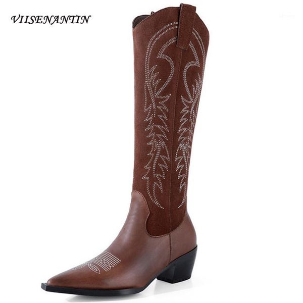 european american knee-length boots thick-heeled boots pointed toe embroidery western cowboy high-tube knight women1, Black
european american knee-length boots thick-heeled boots pointed toe embroidery western cowboy high-tube knight women1, Black