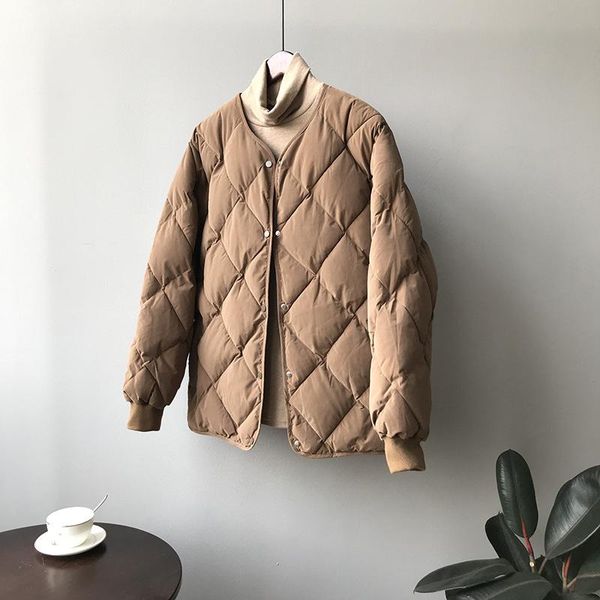 vintage argyle plaid thicken women winter loose warm jacket coats parkas warm female down jackets outerwear jk541, Black
vintage argyle plaid thicken women winter loose warm jacket coats parkas warm female down jackets outerwear jk541, Black