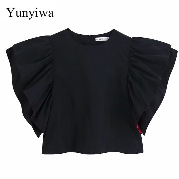2020 autumn women o neck flare sleeve casual loose blouses ladies stacked ruffles smock shirts black color chemise, White
2020 autumn women o neck flare sleeve casual loose blouses ladies stacked ruffles smock shirts black color chemise, White