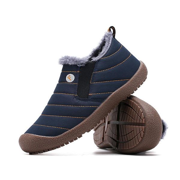 new snow boots women winter shoes warm fur female winter boots fashion ankle boot for women waterproof female shoes plus size, Black