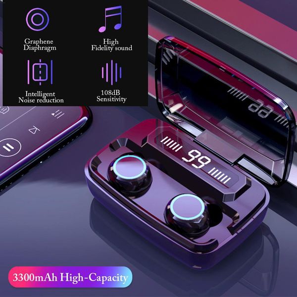 bluetooth earphone v5.0 m11 tws touch control stereo sport wireless headphones noise-reduction earbuds headset with power bank
bluetooth earphone v5.0 m11 tws touch control stereo sport wireless headphones noise-reduction earbuds headset with power bank