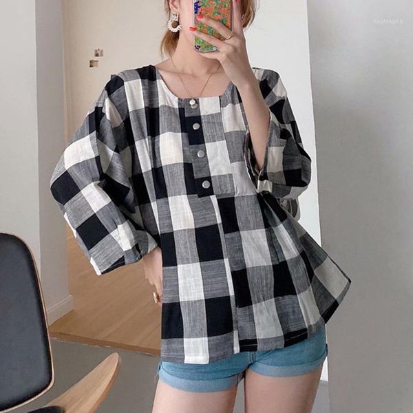 brand new 2020 fashion women blouses long sleeve square collar plaid shirts women plus size casual shirt style blusas1, White
brand new 2020 fashion women blouses long sleeve square collar plaid shirts women plus size casual shirt style blusas1, White