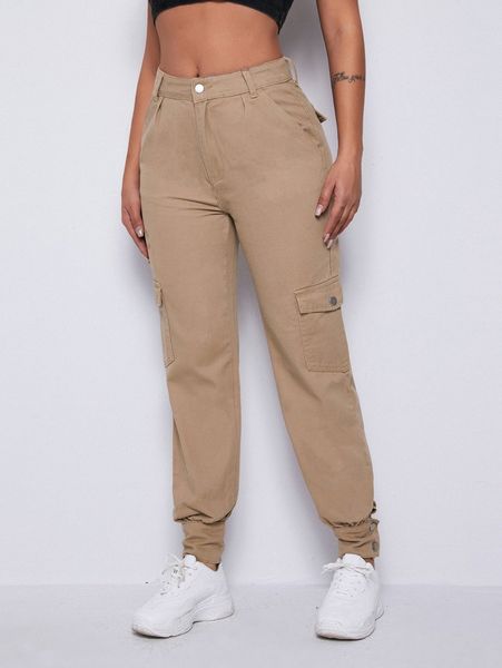 flap pocket cargo jeans h47m#, Blue
