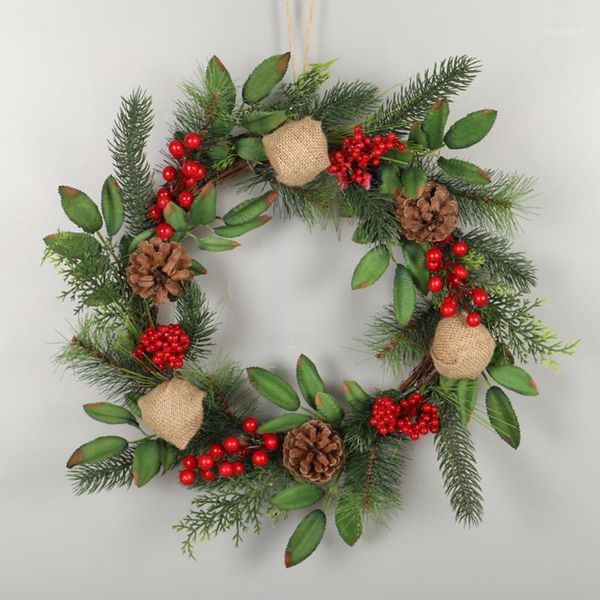 18in christmas wreath window door ideal winter advent garland decorated with red berries evergreen leaves burlap ball indoor out1
18in christmas wreath window door ideal winter advent garland decorated with red berries evergreen leaves burlap ball indoor out1