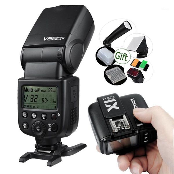 flashes godox v850ii 2000mah li-ion battery speedlite flash +ransmiter x1t-c / x1t-n x1t-s trigger for camera1
flashes godox v850ii 2000mah li-ion battery speedlite flash +ransmiter x1t-c / x1t-n x1t-s trigger for camera1
