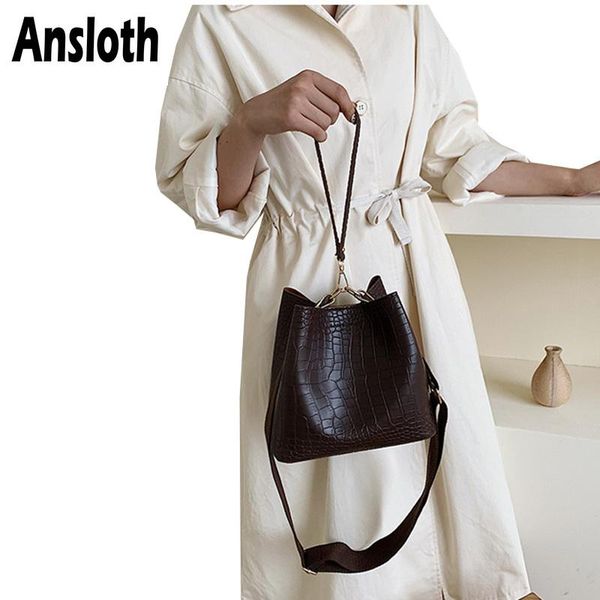 ansloth crocodile pattern shoulder bag women bag small bucket ladies pu leather crossbody female luxury handbag hps692
ansloth crocodile pattern shoulder bag women bag small bucket ladies pu leather crossbody female luxury handbag hps692