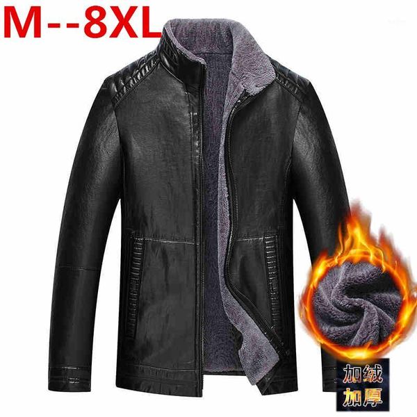 plus size 8xl 6xl 5xl 4xl 2017 winter men new leather jacket business casual velvet bigger sizes coat1, Black
plus size 8xl 6xl 5xl 4xl 2017 winter men new leather jacket business casual velvet bigger sizes coat1, Black