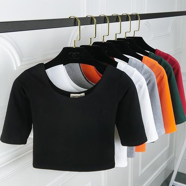 black bottomed women's cotton t-shirt tight fall 2020 new slim fit solid color versatile crew neck long cotton t-shirt oat sleeve to, White
black bottomed women's cotton t-shirt tight fall 2020 new slim fit solid color versatile crew neck long cotton t-shirt oat sleeve to, White
