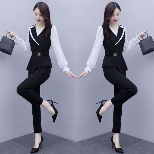 qfv4j 2020 autumn new women's clothing slim fashion autumn new women's elegant collar business suit fit high-end age-reducing two, Gray
qfv4j 2020 autumn new women's clothing slim fashion autumn new women's elegant collar business suit fit high-end age-reducing two, Gray