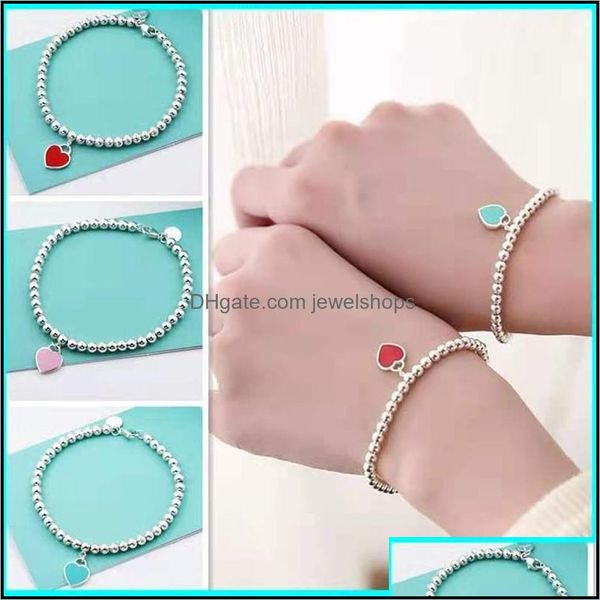 charm bracelets jewelry original fashion classic 925 sterling sier love heart bracelet mticolor optional woman holiday gift drop delivery 20, Golden;silver
charm bracelets jewelry original fashion classic 925 sterling sier love heart bracelet mticolor optional woman holiday gift drop delivery 20, Golden;silver