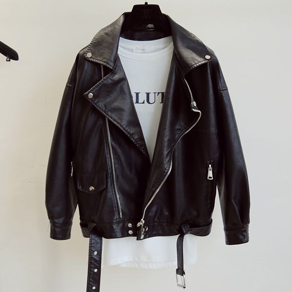 2021 new women fall women's soft black loose lady plutonium jackets short fashion leather jacket 7q7b
2021 new women fall women's soft black loose lady plutonium jackets short fashion leather jacket 7q7b