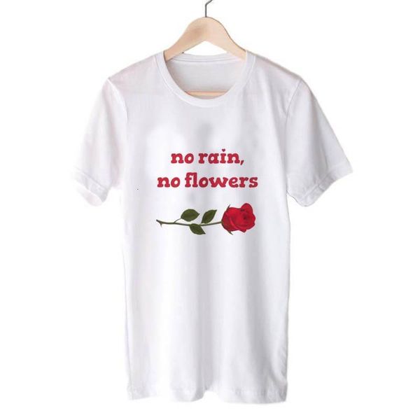 summer no rain no flowers rose print t shirt women harajuku garden farm t-shirt soft ringspun tee in girls casual clothing, White
summer no rain no flowers rose print t shirt women harajuku garden farm t-shirt soft ringspun tee in girls casual clothing, White