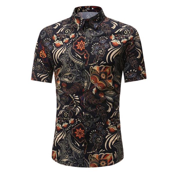 men's casual shirts missky 2021 men summer retro floral printing short sleeve shirt leisure slim fit, White;black
men's casual shirts missky 2021 men summer retro floral printing short sleeve shirt leisure slim fit, White;black