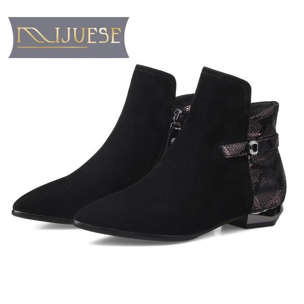 boots mljuese 2021 women ankle sheepskin goth pointed toe autumn spring low heel fenty beauty size 34-43, Black
boots mljuese 2021 women ankle sheepskin goth pointed toe autumn spring low heel fenty beauty size 34-43, Black