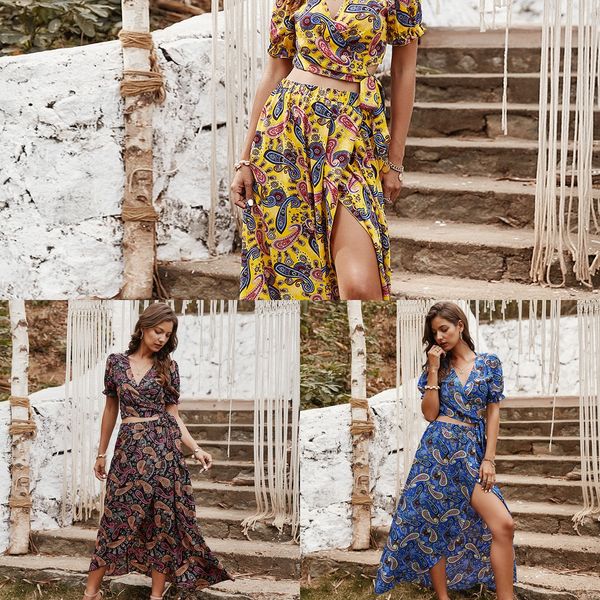 fashionable design summer 2020 new women v-neck skirt fashion design suit print fashion casual suit 0shbv, Gray
fashionable design summer 2020 new women v-neck skirt fashion design suit print fashion casual suit 0shbv, Gray