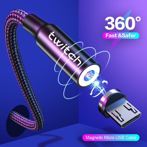 twitch 1m 2m magnetic micro usb for samsung xiaomi android mobile phone fast charging microusb cable magnet charger cord
twitch 1m 2m magnetic micro usb for samsung xiaomi android mobile phone fast charging microusb cable magnet charger cord