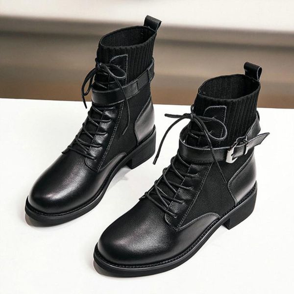boots women's thick-heeled british style leather 2021 socks ankle mid-heel mesh breathable stretch thin, Black
boots women's thick-heeled british style leather 2021 socks ankle mid-heel mesh breathable stretch thin, Black
