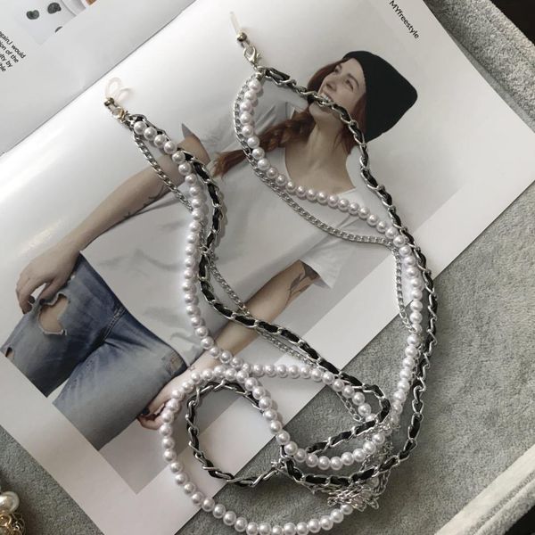 2019 multi layer white pearl sunglasses chain women chain for sunglasses chic eyeglasses reading glasses chain cord holder h bbyyem 
2019 multi layer white pearl sunglasses chain women chain for sunglasses chic eyeglasses reading glasses chain cord holder h bbyyem