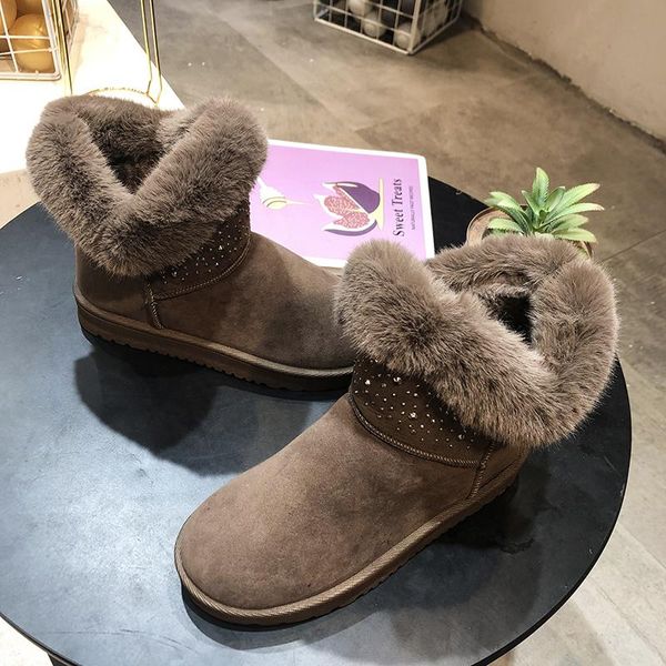 woman winter ankle boot warm plush suede rubber flat boots causal shoes botas anti-slip female sneakers zapatos mujer u11-20, Black
woman winter ankle boot warm plush suede rubber flat boots causal shoes botas anti-slip female sneakers zapatos mujer u11-20, Black