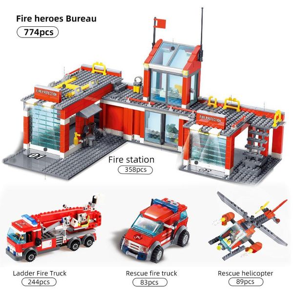 774pcs fire station helicopter firefighter city fire compatible car truck buildings blocks bricks toys for children boys qylgpm mywjqq
774pcs fire station helicopter firefighter city fire compatible car truck buildings blocks bricks toys for children boys qylgpm mywjqq