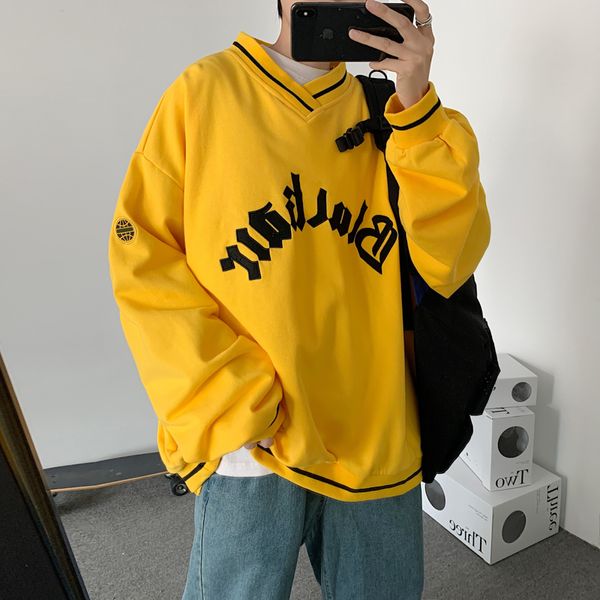 new more 2021 velvet autumn in low-cut male jacket european and american high street hip sweater baseball uniform xq8v, Black
new more 2021 velvet autumn in low-cut male jacket european and american high street hip sweater baseball uniform xq8v, Black