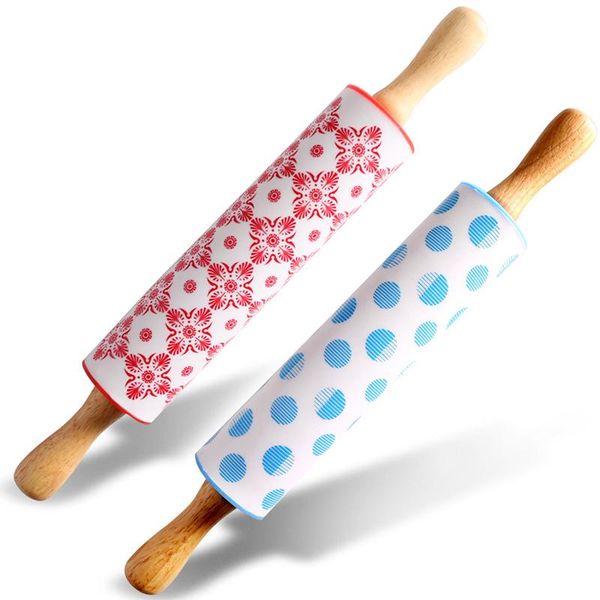 rolling pins & pastry boards non-stick silicone pin wooden handle dough flour roller kitchen baking cooking tools 12-inch
rolling pins & pastry boards non-stick silicone pin wooden handle dough flour roller kitchen baking cooking tools 12-inch