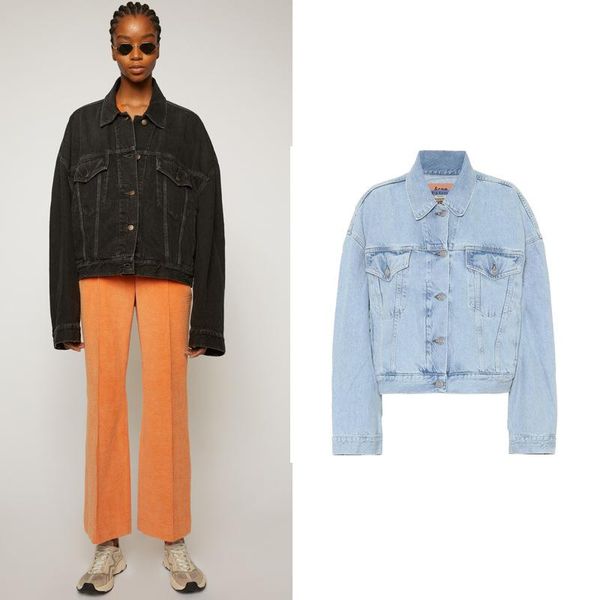 2020 early autumn trendy design new turn down collar long sleeve single breasted loose women denim coat female jacket fashion a3, Black;brown
2020 early autumn trendy design new turn down collar long sleeve single breasted loose women denim coat female jacket fashion a3, Black;brown