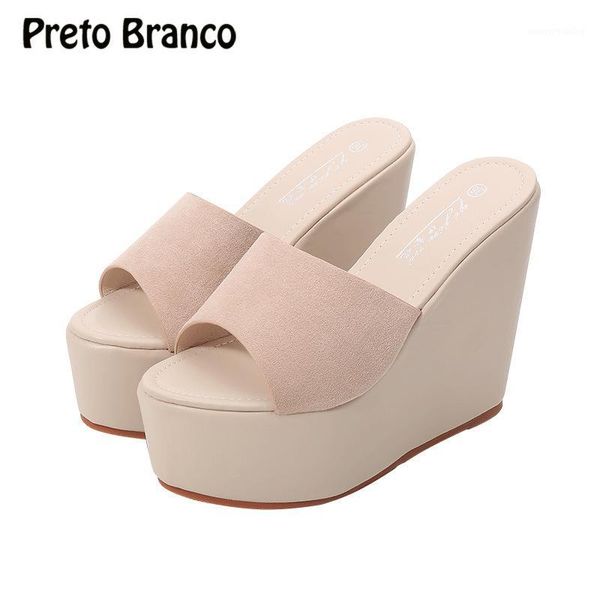 preto branco 2020 new summer wear thick bottom net red sandals high heel 13cm slanted heel slippers zyw-526-21, Black
preto branco 2020 new summer wear thick bottom net red sandals high heel 13cm slanted heel slippers zyw-526-21, Black