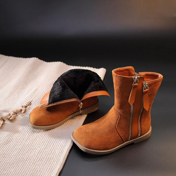 boots short plush shoes square head side zipper girls princess children solid color warm winter botas, Black;grey
boots short plush shoes square head side zipper girls princess children solid color warm winter botas, Black;grey