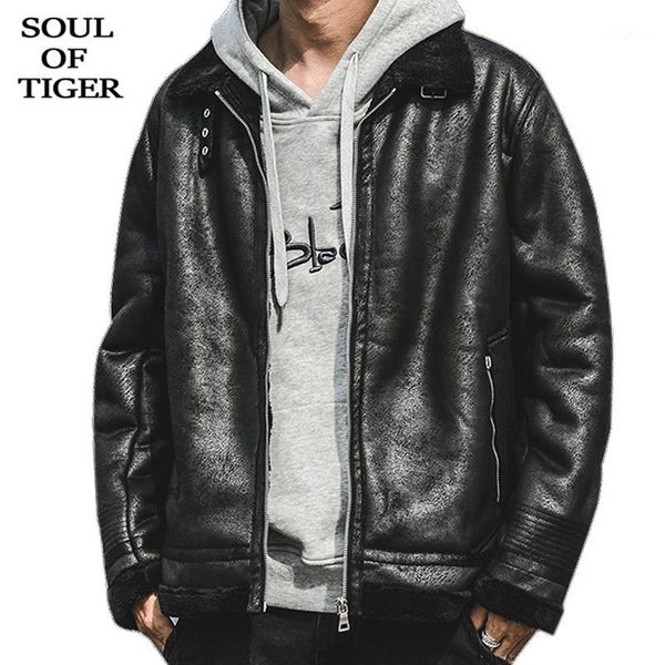 soul of tiger 2019 korean fashion mens vintage leather jackets male faux fur coats winter pu clothing oversized warm streetwear1, Black
soul of tiger 2019 korean fashion mens vintage leather jackets male faux fur coats winter pu clothing oversized warm streetwear1, Black