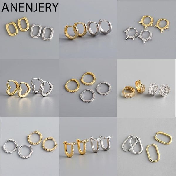 hoop & huggie anenjery 925 sterling silver french punk hip-hop geometric small earrings for women gold party jewelry accessories, Golden;silver
hoop & huggie anenjery 925 sterling silver french punk hip-hop geometric small earrings for women gold party jewelry accessories, Golden;silver