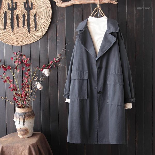 women's trench coats large size loose black woman long coat autumn spring sobretodo mujer verano japanese hh50fy1, Tan;black
women's trench coats large size loose black woman long coat autumn spring sobretodo mujer verano japanese hh50fy1, Tan;black