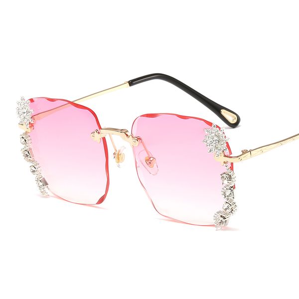 female rimless gradient for women sun fashion eyewear vintage square clear diamond glass oversized uv400 sunglasses luxury fbesg hnakv, White;black
female rimless gradient for women sun fashion eyewear vintage square clear diamond glass oversized uv400 sunglasses luxury fbesg hnakv, White;black