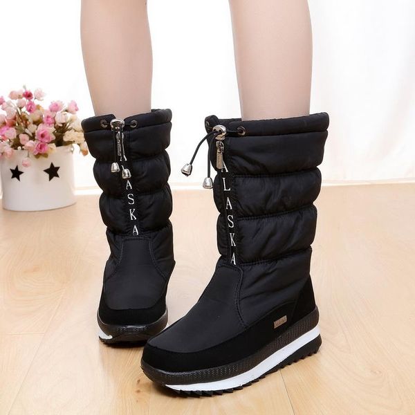 women winter boots waterproof winter shoes for women snow boots platform keep warm fur plush insole botas mujer size 36-42, Black
women winter boots waterproof winter shoes for women snow boots platform keep warm fur plush insole botas mujer size 36-42, Black