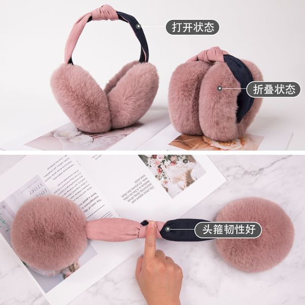 korean warm for women in lovely earmuffs version anti ing winter protection color matching ear cap
korean warm for women in lovely earmuffs version anti ing winter protection color matching ear cap