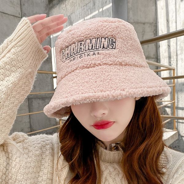 winter bucket hat women hat solid color faux lambswool soft warm fishing cap sun breathable sun protection letter, Blue;gray
winter bucket hat women hat solid color faux lambswool soft warm fishing cap sun breathable sun protection letter, Blue;gray