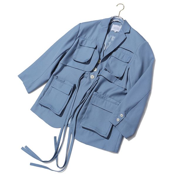 twotwinstyle casual women blazer notched collar long sleeve high waist lace up patchwork pockets suit female fashion clothes new 201201, White;black
twotwinstyle casual women blazer notched collar long sleeve high waist lace up patchwork pockets suit female fashion clothes new 201201, White;black