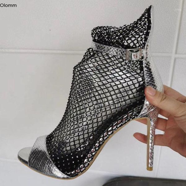 sandals olomm arrival women air mesh stiletto high heel open toe gorgeous silver party shoes us plus size 5-151, Black
sandals olomm arrival women air mesh stiletto high heel open toe gorgeous silver party shoes us plus size 5-151, Black