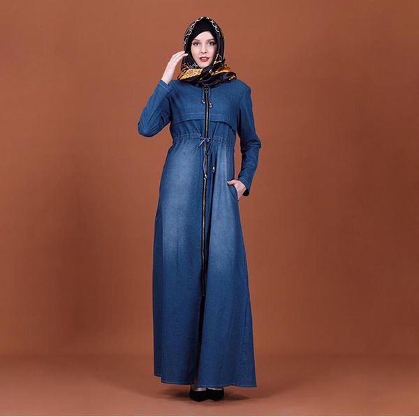 2021 new high-quality denim dress women's moroccan long sleeve abayas robe dubai turkish cloth 576l, White;black
2021 new high-quality denim dress women's moroccan long sleeve abayas robe dubai turkish cloth 576l, White;black