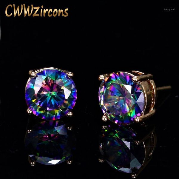 stud cwwzircons fashion brand jewelry classic 8mm round mystical crystal cubic zirconia earrings for women and men cz2161, Golden;silver
stud cwwzircons fashion brand jewelry classic 8mm round mystical crystal cubic zirconia earrings for women and men cz2161, Golden;silver