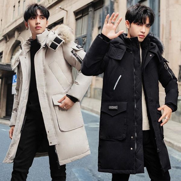 men's down & parkas jacket in winter long white duck coats male leisure over-the-knee collars hooded men's clothing manufacturers1, Black
men's down & parkas jacket in winter long white duck coats male leisure over-the-knee collars hooded men's clothing manufacturers1, Black