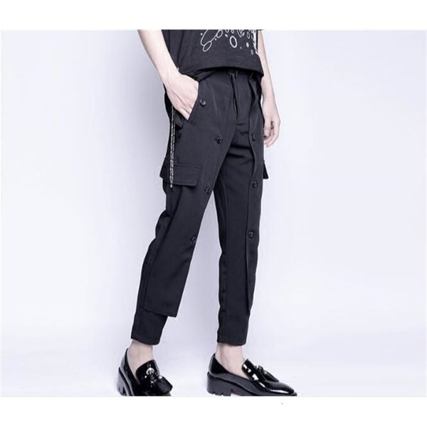 2021 new hair stylist body garnish tiny foot 9 minutes asymmetric male casual korean pants decoration button. m-6xl. 54mu, Black
2021 new hair stylist body garnish tiny foot 9 minutes asymmetric male casual korean pants decoration button. m-6xl. 54mu, Black