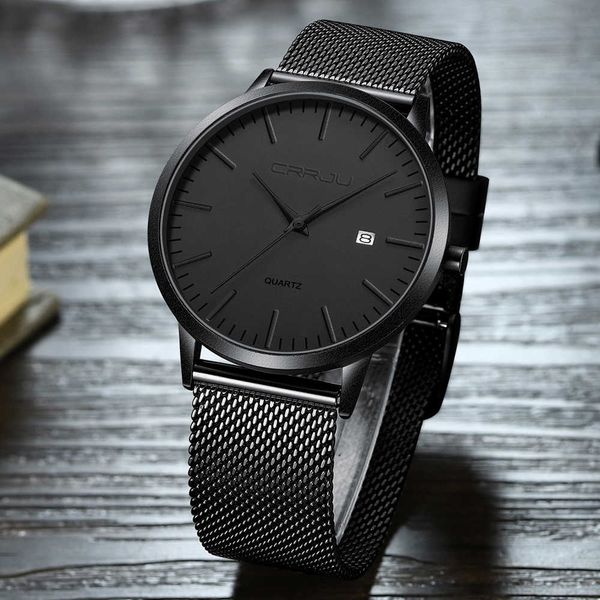 crrju fashion mens watches ultra thin quartz watch men casual slim mesh steel waterproof sport watch black relogio masculino, Slivery;brown
crrju fashion mens watches ultra thin quartz watch men casual slim mesh steel waterproof sport watch black relogio masculino, Slivery;brown
