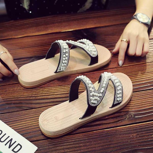 slippers wear women 2021 wild rhinestone flat bottom non-slip sandals and slippers1, Black
slippers wear women 2021 wild rhinestone flat bottom non-slip sandals and slippers1, Black